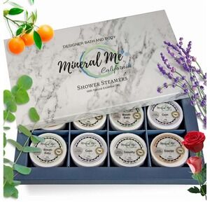 Mineral Me California Shower‎ Steamers with Essential Oils - 6 Count - NIB